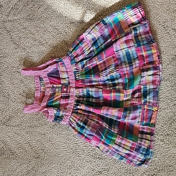 Ralph Lauren Baby Girl Patchwork Plaid Dress - Picture 5 of 7